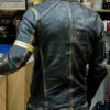 Men’s Real Leather Black Distressed Moto Jacket Men’s Real Leather Black Distressed Moto Jacket