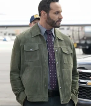  Detective Karadec High Potential Suede Trucker Jacket