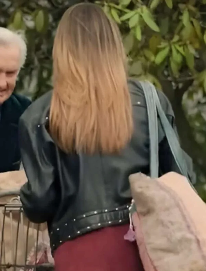 High Potential 2024 Kaitlin Olson Black Leather Jacket High Potential 2024 Kaitlin Olson Black Leather Jacket