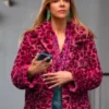  High Potential Kaitlin Olson Pink Leopard Print Jacket