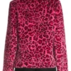  High Potential Kaitlin Olson Pink Leopard Print Jacket