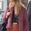  High Potential S01 Morgan Gillory Pink Cropped Fur Jacket