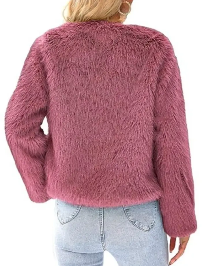 High Potential S01 Morgan Gillory Pink Cropped Fur Jacket High Potential S01 Morgan Gillory Pink Cropped Fur Jacket