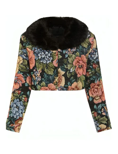Kaitlin Olson High Potential S01 Jacquard Fur Coat Kaitlin Olson High Potential S01 Jacquard Fur Coat