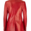  Dynasty S04 Fallon Carrington Red Leather Blazer