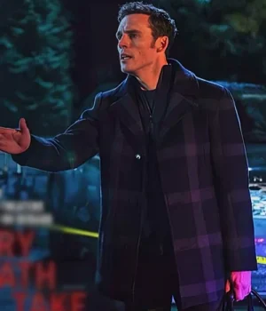  Every Breath You Take James Black Plaid Coat