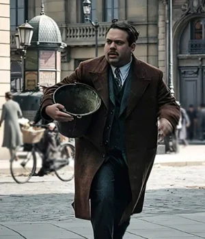  Dan Fogler Fantastic Beasts 2 Jacob Kowalski Brown Coat