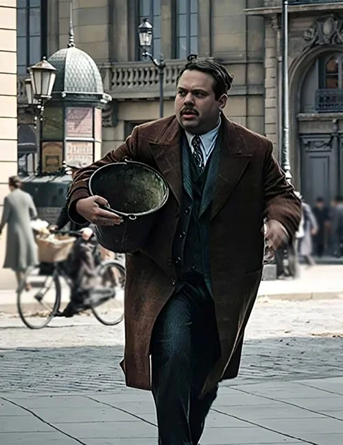 Dan Fogler Fantastic Beasts 2 Jacob Kowalski Brown Coat Dan Fogler Fantastic Beasts 2 Jacob Kowalski Brown Coat