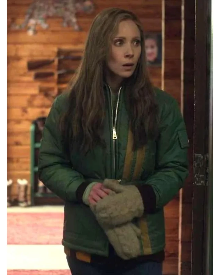 Juno Temple Fargo S05 Stripes Jacket Juno Temple Fargo S05 Stripes Jacket