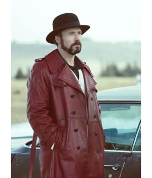  Brad Mann Fargo Gale Kitchen Maroon Trench Coat