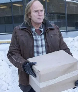  Emmit Stussy Fargo Season 03 Brown Leather Jacket