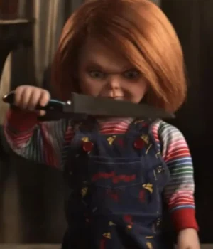  Chucky Doll Blue Romper