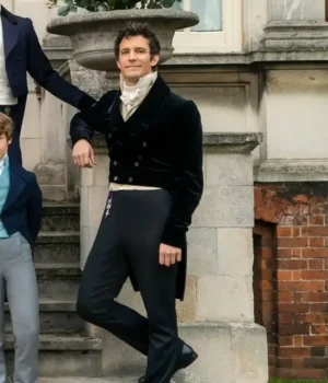  Bridgerton Anthony Bridgerton Black Double Breasted Tailcoat