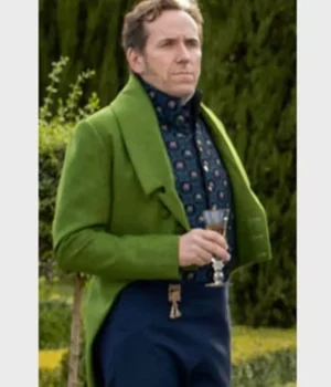  Bridgerton Lord Featherington Green Suiting Casual Tailcoat