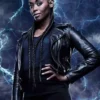  Nafessa Williams Black Lightning Leather Costume Jacket