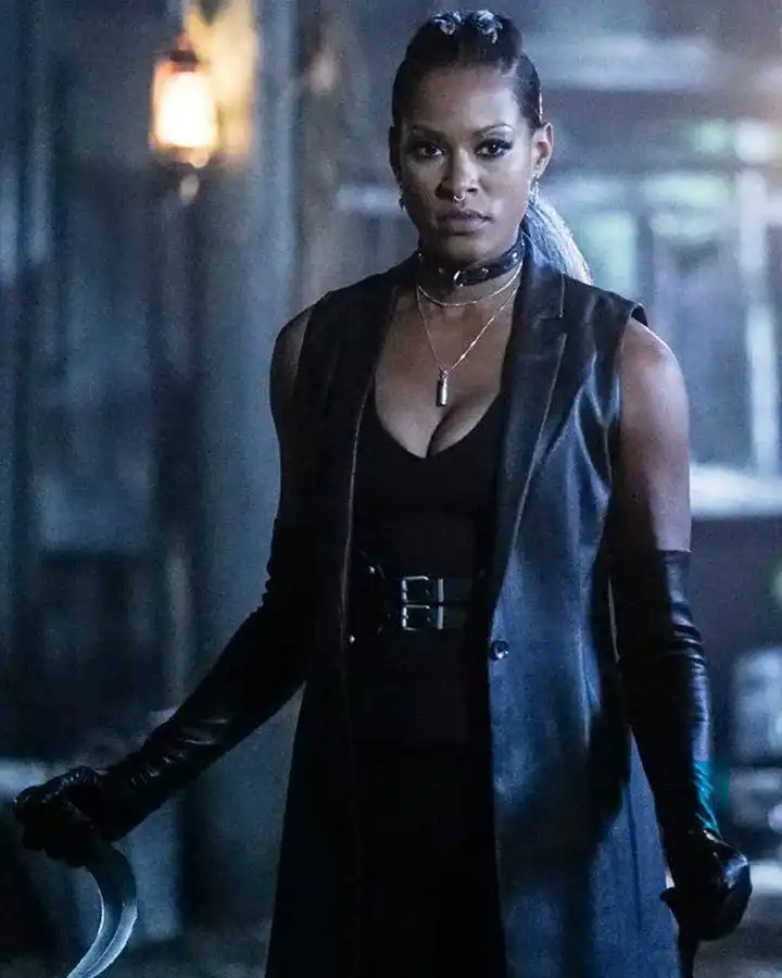 Black Lightning Giselle Cutter Leather Sleeveless Coat Black Lightning Giselle Cutter Leather Sleeveless Coat