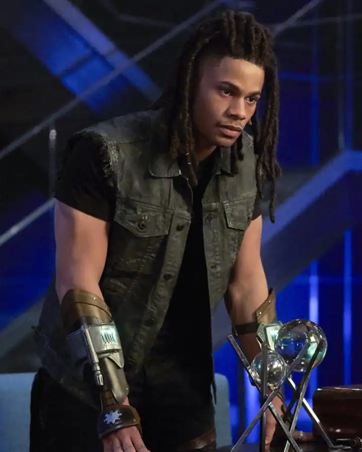 Khalil Payne Black Lightning Denim Vest Khalil Payne Black Lightning Denim Vest