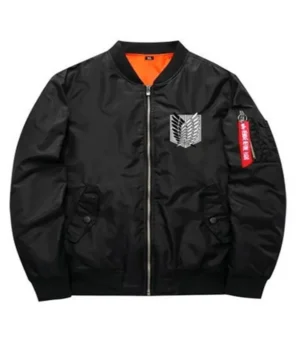  Men and Women Attack On Titan Survey Corps Black Jacket