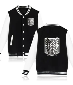  Attack on Titan Anime Varsity Letterman Jacket