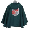  Attack on Titan Garrison Regiment Green Cape Coat