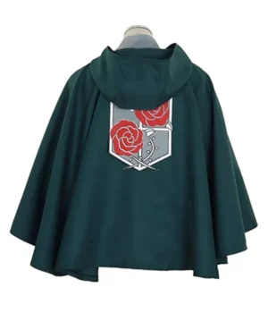  Attack on Titan Garrison Regiment Green Cape Coat