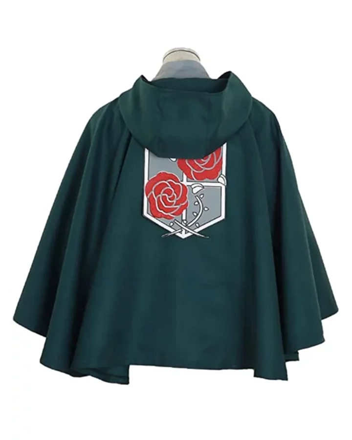 Attack on Titan Garrison Regiment Green Cape Coat Attack on Titan Garrison Regiment Green Cape Coat