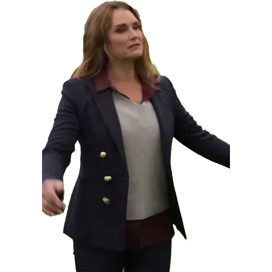 A Castle For Christmas Sophie Blue Blazer Coat A Castle For Christmas Sophie Blue Blazer Coat