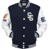  American Football Navy Blue Stegaro Varsity Jacket