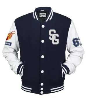  American Football Navy Blue Stegaro Varsity Jacket