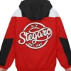  Ashton Red And Black Stegaro Hooded Jacket