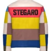  Color Block Stegaro Leather Jacket