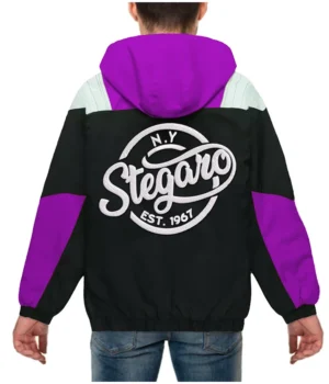 Dante Purple And Black Stegaro Anorak Jacket