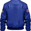  Deacon Royal Blue Stegaro Bomber Leather Jacket