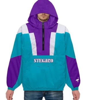  Ellis Stegaro Blue And Purple Anorak Jacket