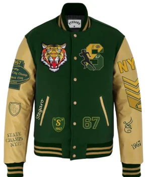  Glover Stegaro Tiger Green Varsity Jacket