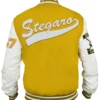  Golf Yellow And White Stegaro Varsity Jacket