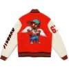  Harrison Orange And White Stegaro Varsity Jacket