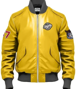  Jack Stegaro Bomber Leather Jacket