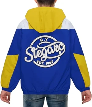  Marie Royal Blue And Yellow Anorak Stegaro Jacket