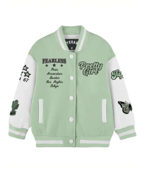  Nunez Stegaro Pretty Girl Green Varsity Jacket