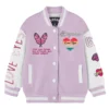  Rosie Love Eyes Stegaro Varsity Jacket