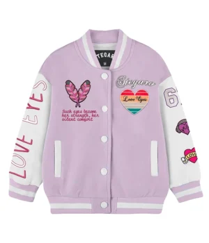  Rosie Love Eyes Stegaro Varsity Jacket