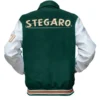  Skyler Green And White Stegaro Varsity Jacket