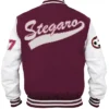 Soccer Stegaro Maroon Varsity Jacket Soccer Stegaro Maroon Varsity Jacket