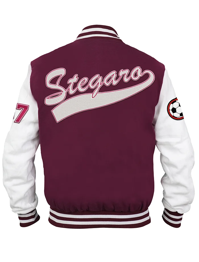 Soccer Stegaro Maroon Varsity Jacket Soccer Stegaro Maroon Varsity Jacket
