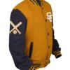 Stegaro Base Ball Yellow And Black Varsity Jacket Stegaro Base Ball Yellow And Black Varsity Jacket