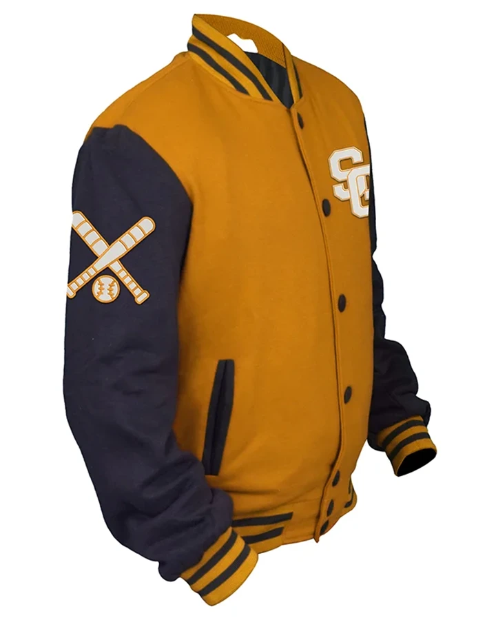 Stegaro Base Ball Yellow And Black Varsity Jacket Stegaro Base Ball Yellow And Black Varsity Jacket