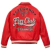  Stegaro Fizz Club Red Real Leather Jacket