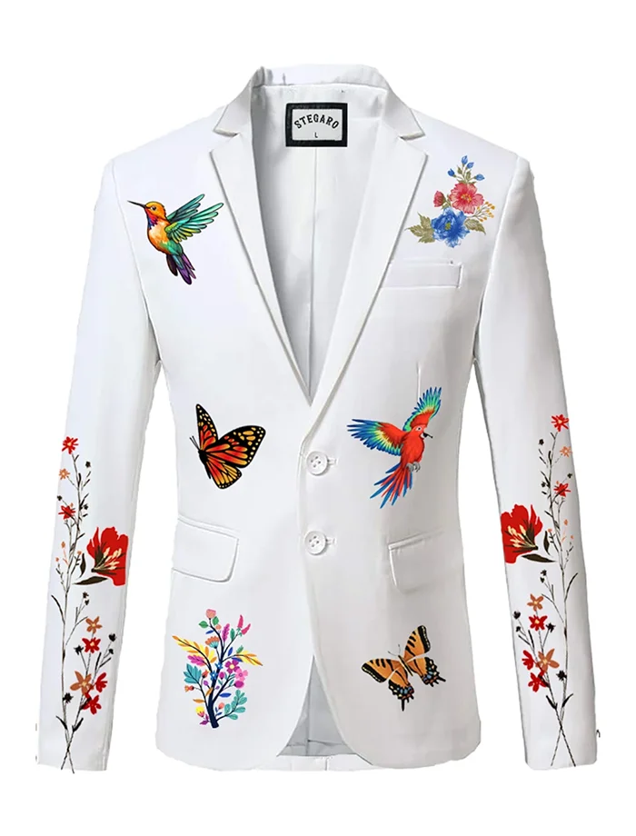 Stegaro Floral Wings Blazer Stegaro Floral Wings Blazer