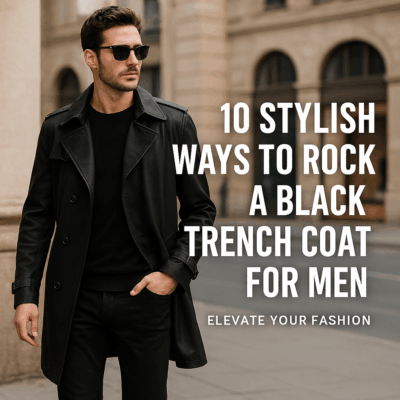 10 Stylish Ways to Rock a Black Trench Coat for Men: Elevate Your Fashion Game
